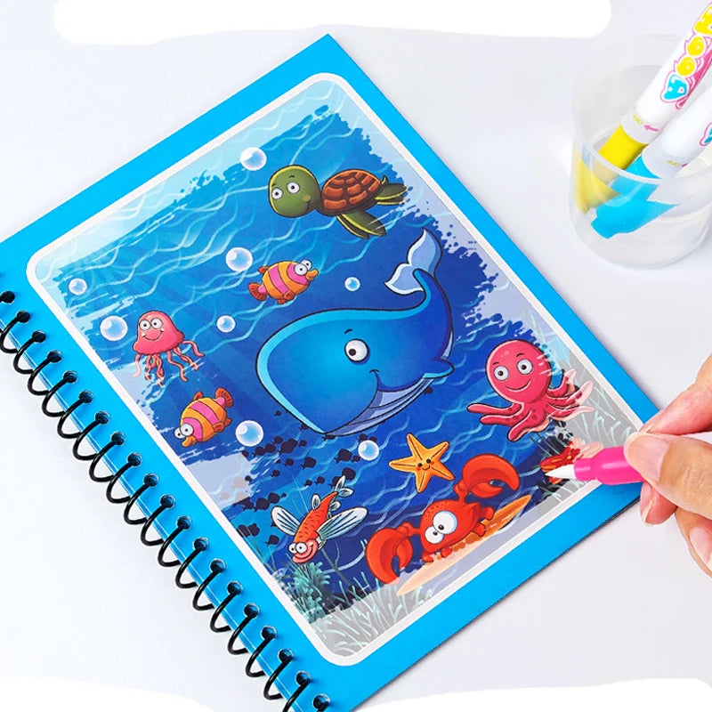 Reusable Magic Water Drawing Book