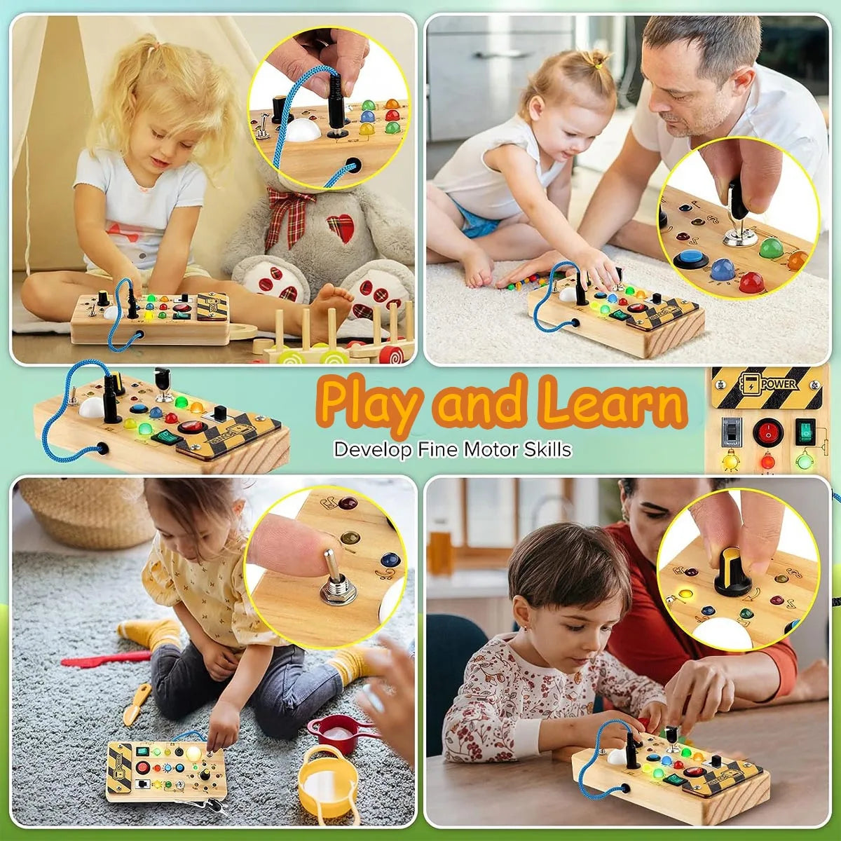 BrightPlay Montessori Activity Board